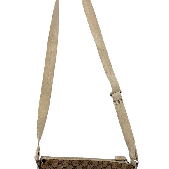 Gucci GG Crossbody Bag with Adjustable Strap - Canvas and Leather - Vintage Y2K - Picture 9 of 15